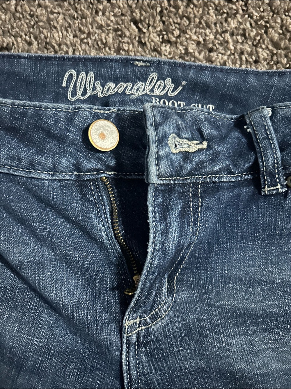 Wrangler Women’s Bootcut Jeans in Dark Denim